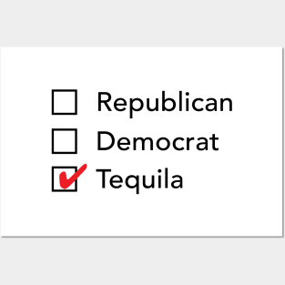 Republican Democrat Tequila Posters and Art